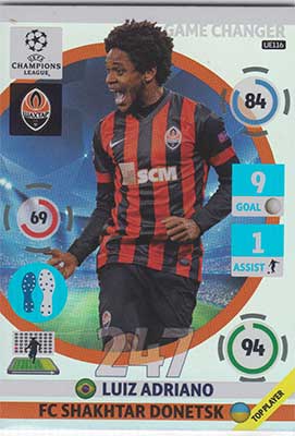 2014-15 Adrenalyn Champions League UPDATE #UE116 Luiz Adriano