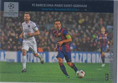 2014-15 Adrenalyn Champions League UPDATE #UE136 FC Barcelona - Paris Saint-Germain