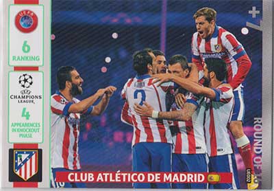 2014-15 Adrenalyn Champions League UPDATE #UE002 Club Atletico de Madrid