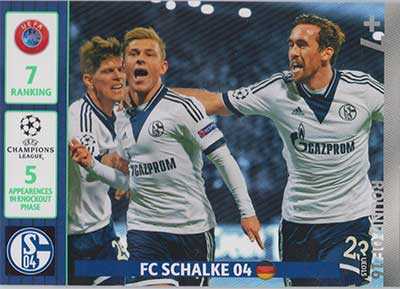2014-15 Adrenalyn Champions League UPDATE #UE015 FC Schalke 04