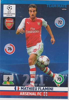 2014-15 Adrenalyn Champions League UPDATE #UE018 Mathieu Flamini