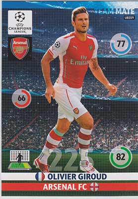 2014-15 Adrenalyn Champions League UPDATE #UE019 Olivier Giroud