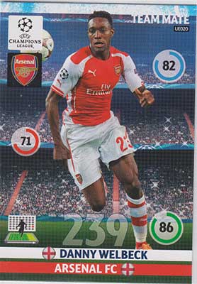2014-15 Adrenalyn Champions League UPDATE #UE020 Danny Welbeck