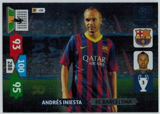 Andres Iniesta - 2013-14 Adrenalyn Champions League