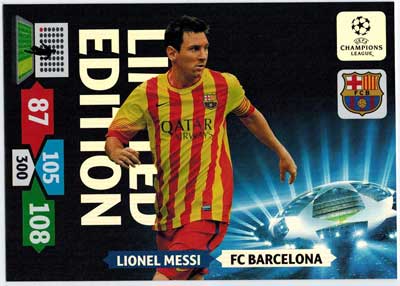 Lionel Messi - 2013-14 Adrenalyn Champions League *STORT KORT!*