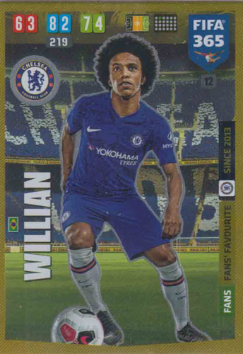 Adrenalyn XL FIFA 365 2020 - 012 Willian - Chelsea