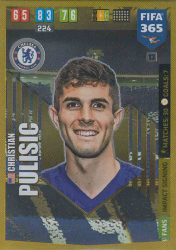 Adrenalyn XL FIFA 365 2020 - 013 Christian Pulisic - Chelsea