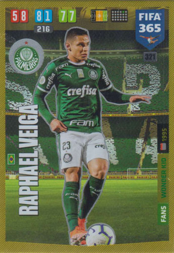 Adrenalyn XL FIFA 365 2020 - 321 Raphael Veiga - Palmeiras