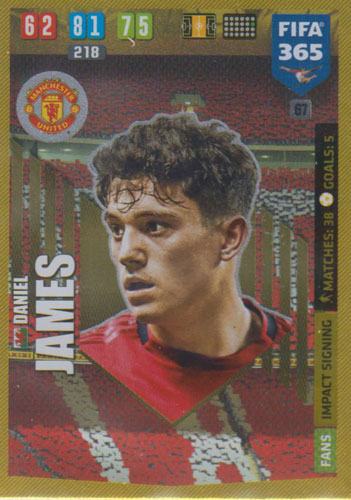 Adrenalyn XL FIFA 365 2020 - 067 Daniel James - Manchester United