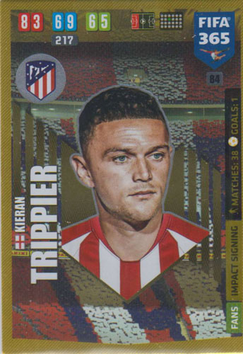 Adrenalyn XL FIFA 365 2020 - 084 Kieran Trippier - Club Atlético de Madrid