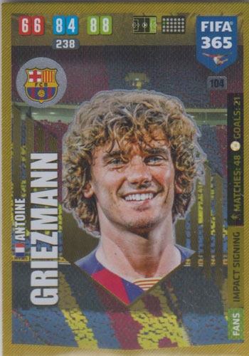 Adrenalyn XL FIFA 365 2020 - 104 Antoine Griezmann - FC Barcelona