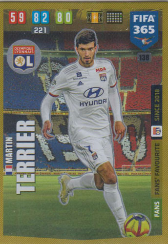 Adrenalyn XL FIFA 365 2020 - 138 Martin Terrier - Olympique Lyonnais