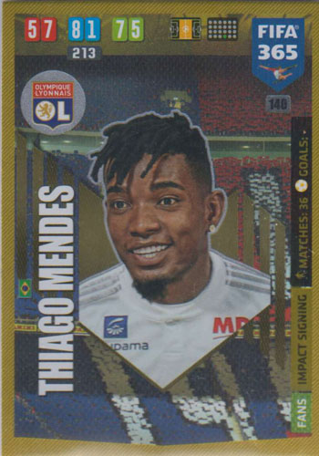 Adrenalyn XL FIFA 365 2020 - 140 Thiago Mendes - Olympique Lyonnais