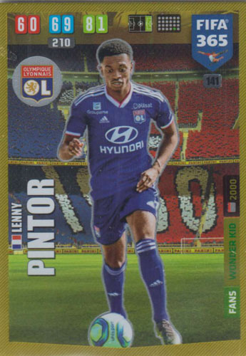 Adrenalyn XL FIFA 365 2020 - 141 Lenny Pintor - Olympique Lyonnais