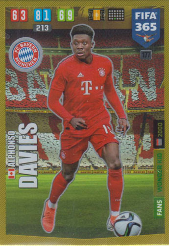 Adrenalyn XL FIFA 365 2020 - 177 Alphonso Davies - FC Bayern München