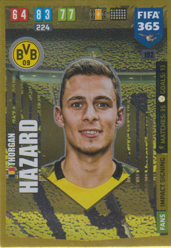 Adrenalyn XL FIFA 365 2020 - 192 Thorgan Hazard - Borussia Dortmund
