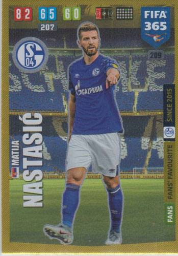 Adrenalyn XL FIFA 365 2020 - 209 Matija Nastasić - FC Schalke 04