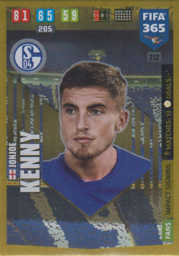 Adrenalyn XL FIFA 365 2020 - 212 Jonjoe Kenny - FC Schalke 04