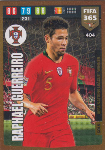 Adrenalyn XL FIFA 365 2020 - 404 Raphael Guerrero - Portugal