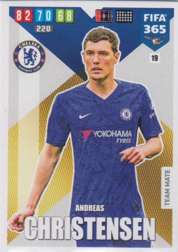 Adrenalyn XL FIFA 365 2020 - 019 Andreas Christensen - Chelsea