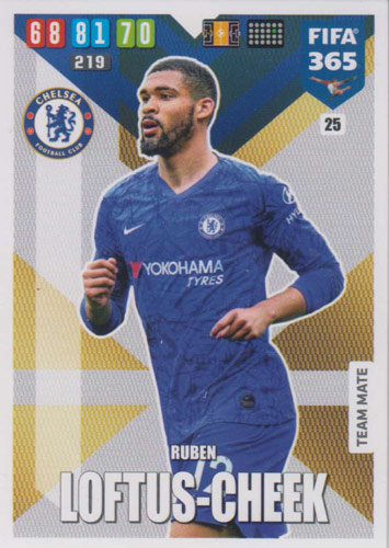Adrenalyn XL FIFA 365 2020 - 025 Ruben Loftus-Cheek - Chelsea