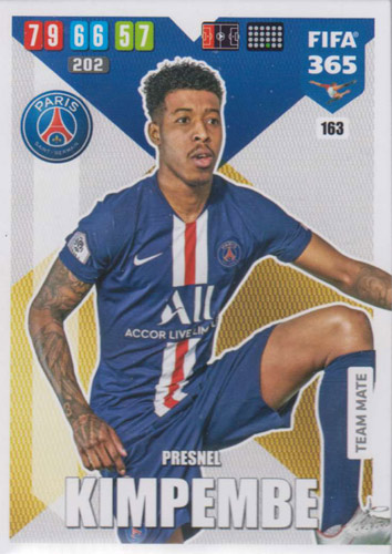 Adrenalyn XL FIFA 365 2020 - 163 Presnel Kimpembe - Paris Saint-Germain