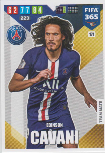 Adrenalyn XL FIFA 365 2020 - 171 Edinson Cavani - Paris Saint-Germain