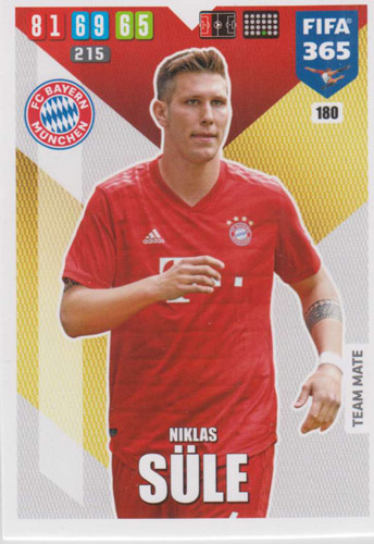 Adrenalyn XL FIFA 365 2020 - 180 Niklas Süle - FC Bayern München