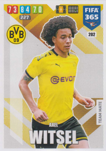 Adrenalyn XL FIFA 365 2020 - 202 Axel Witsel - Borussia Dortmund