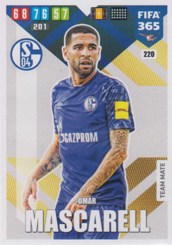 Adrenalyn XL FIFA 365 2020 - 220 Omar Mascarell - FC Schalke 04