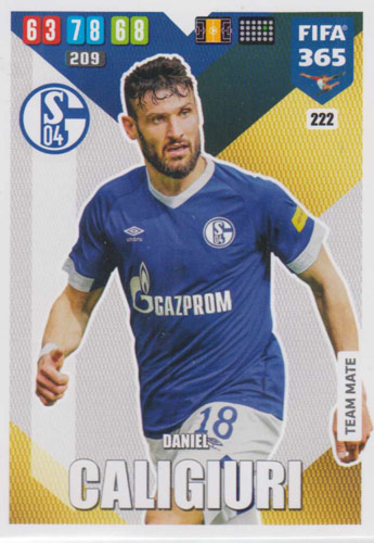 Adrenalyn XL FIFA 365 2020 - 222 Daniel Caligiuri - FC Schalke 04