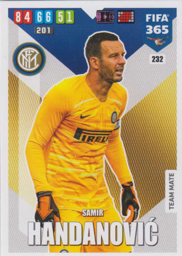 Adrenalyn XL FIFA 365 2020 - 232 Samir Handanovic - FC Internazionale Milano