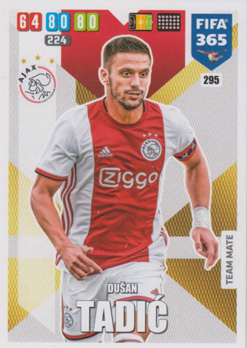 Adrenalyn XL FIFA 365 2020 - 295 Dusan Tadić - AFC Ajax