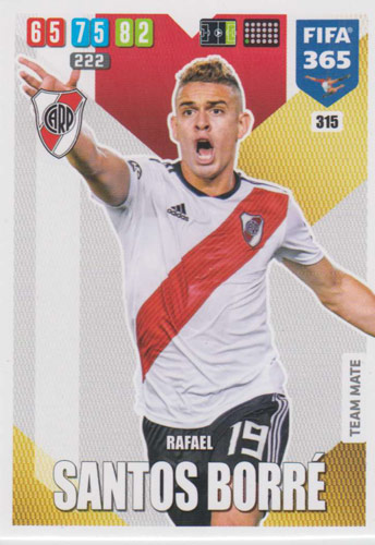 Adrenalyn XL FIFA 365 2020 - 315 Rapahel Santos Borre - CA River Plate