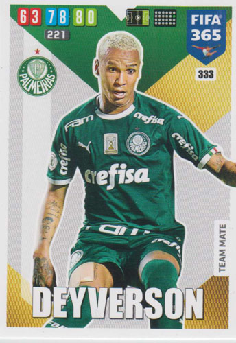 Adrenalyn XL FIFA 365 2020 - 333 Deyverson - Palmeiras