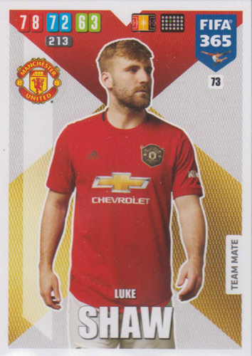 Adrenalyn XL FIFA 365 2020 - 073 Luke Shaw - Manchester United