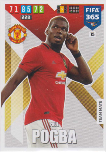 Adrenalyn XL FIFA 365 2020 - 074 Nemanja Matić - Manchester United