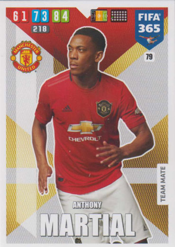 Adrenalyn XL FIFA 365 2020 - 079 Anthony Martial - Manchester United