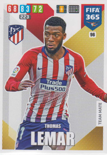 Adrenalyn XL FIFA 365 2020 - 096 Thomas Lemar - Club Atlético de Madrid