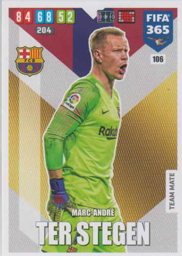 Adrenalyn XL FIFA 365 2020 - 106 Marc-Andre ter Stegen - FC Barcelona