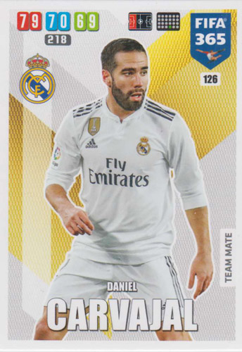 Adrenalyn XL FIFA 365 2020 - 126 Daniel Carvajal - Real Madrid CF