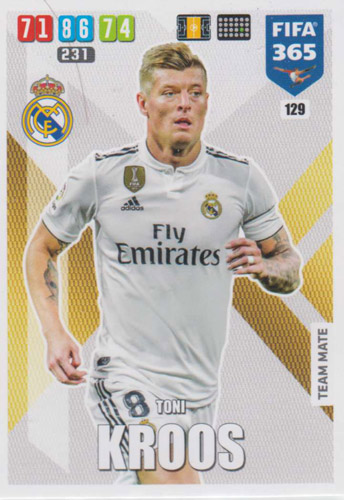 Adrenalyn XL FIFA 365 2020 - 129 Toni Kroos - Real Madrid CF