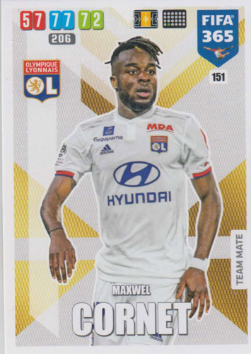 Adrenalyn XL FIFA 365 2020 - 151 Maxwel Cornet - Olympique Lyonnais