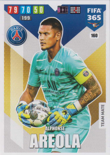 Adrenalyn XL FIFA 365 2020 - 160 Alphonse Areola - Paris Saint-Germain