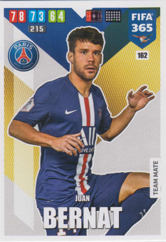 Adrenalyn XL FIFA 365 2020 - 162 Juan Bernat - Paris Saint-Germain