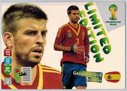 2014 Adrenalyn World Cup, Gerard Pique