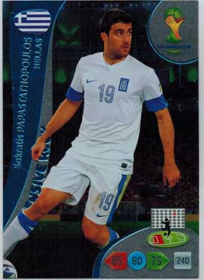 2014 Adrenalyn World Cup #372 Sokratis Papastathopoulos