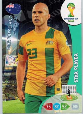 2014 Adrenalyn World Cup #22 Mark Bresciano