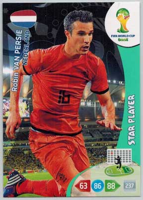 2014 Adrenalyn World Cup #260 Robin van Persie