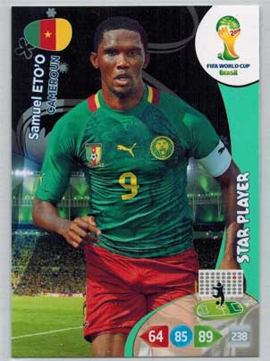 2014 Adrenalyn World Cup #66 Samuel Etoo